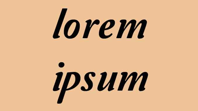 Lorem ipsum, texto e imagen de relleno